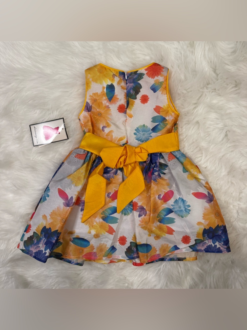 Dorissa Toddler Floral Dress 24M NWT | Bright Summer Party Dress with Sash - Picture 7 of 11